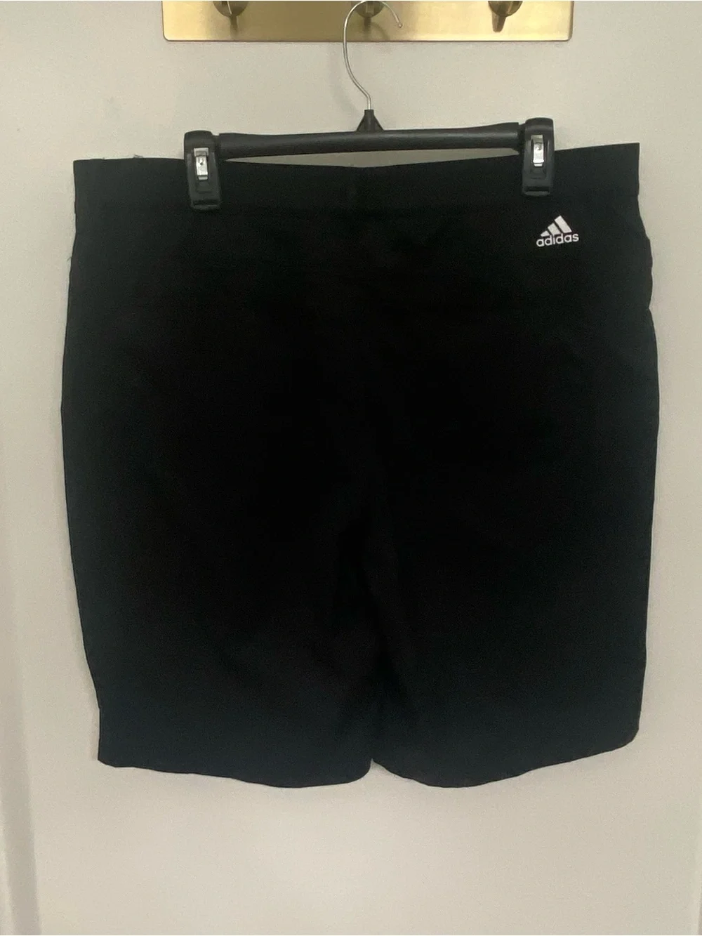 Adidas Men’s Golf Shorts Size 38 Black Stretch Performance 10” Athletic